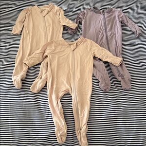 Kyte BABY Footies - pink and purple